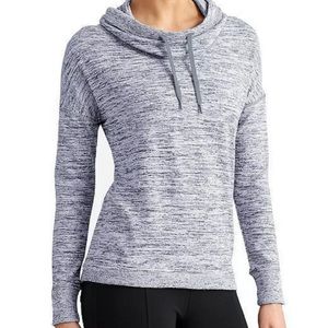 Athleta blissful cowl neck grey sweatshirt XS